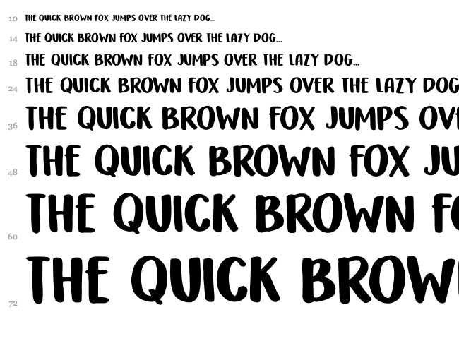 DK Honeyguide font waterfall